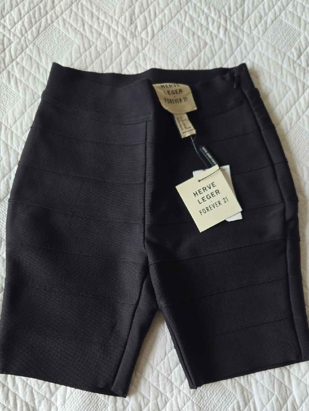 Forever x 21 Herve Leger Bandage Biker Shorts Size XS NEW with Tags